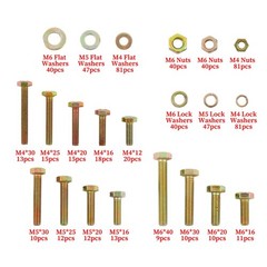 672PC Heavy Duty Metric Bolts Nuts Assortment Kit Hex Head Grade 8.8 Alloy Steel