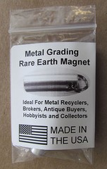 Antique & Jewelry Tester Magnet Keychain Test Brass, Gold, Silver KM02 6 lb