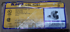 ILSCO GBL-4DBT, 4-14 Awg Tin Plated Ground Bushing Lug – 50 pack