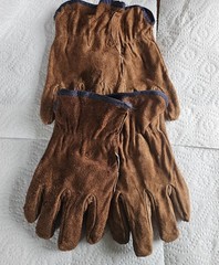 2 Pairs MCR Work Glove Split Cow Leather XL Fleece Lined Straight Thumb 3150XL
