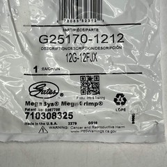 GATES Leak-Proof Female Jic 37° Flare Swivel Coupling 3/4″ x 3.74″ G25170-1212