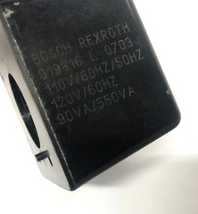 Bosch Rexroth 110V/50-60Hz 120V/60Hz 90VA/550VA Solenoid Coil 019816 L 0503 USED