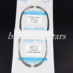 10 Packs Dental Orthodontic Stainless Steel Round Arch Wire Square/Ovoid/Natural
