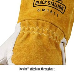 Revco GM1611 Top Grain Leather Cowhide mig Welding Gloves with Reinforced Pal…
