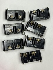 (LOT OF 7) NEW CONTACT BLOCK E30 HEAVY DUTY 600V MAX, STD DUTY 250V MAX