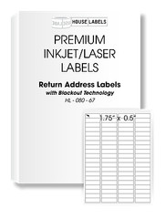 1000 Sheets 80000 Labels BLACKOUT 1.75×0.5 FAST PEEL 80UP Return Address Labels
