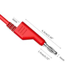 5PCS 1000V 15A 4mm Copper Banana Plug to Plug 1M Multimeter Test Leads PVC Cable