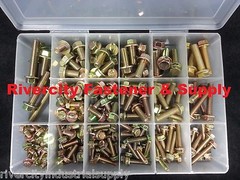 Small Head Flange Bolt Screw Assortment Kit M6, M8, M10 Metric Grade 10.9