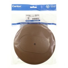 CARLON E97DSC NON-METALLIC DUPLEX OUTLET FLOOR BOX COVER, 5″ ROUND, CARMEL/BRONZ