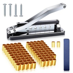 Heavy Duty Bench Hose Crimper Kit Ferrules 50x 0.593″ & 50x 0.625″ ID Ferrule