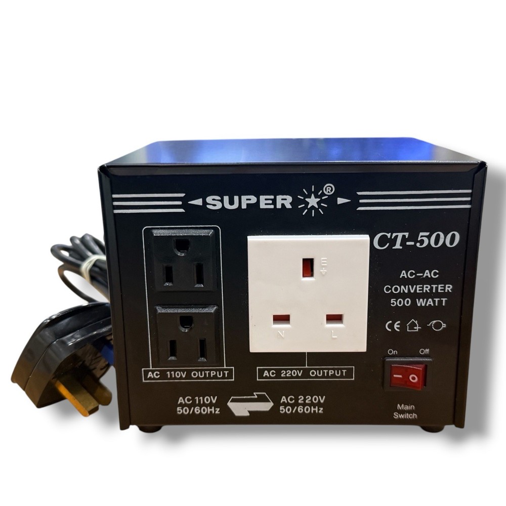 Super CT-500 500W AC-AC Voltage Transformer Converter 110V/220V Tested