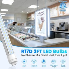5ft LED T8 T10 T12 Tubes 28W R17D/HO Base – Outdoor Double-Sided Sign Lighting 6