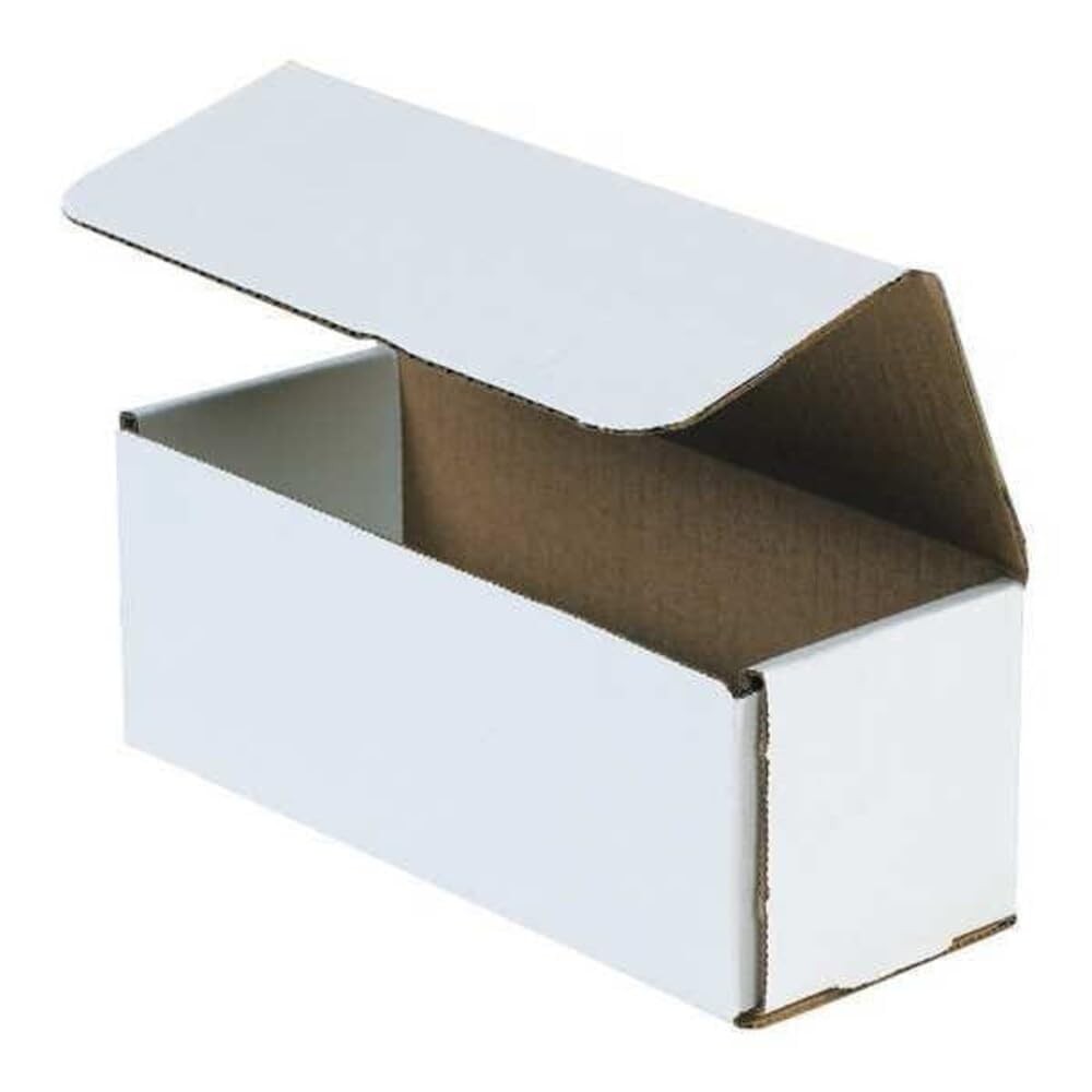 BOX USA Mailer Boxes Small 9″L x 3″W x 3″H 50-Pack – One Size, Oyster White