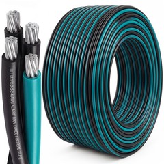 125Ft 2-2-2-4 Aluminum Mobile Home Feeder Cable – UL Listed 600V 100A Direct …