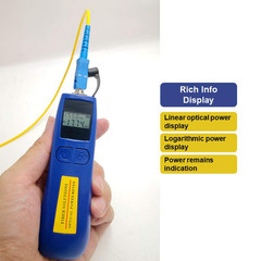 Fiber Optic Optical Power Meter -70~+10dBm FC SC ST Light Tester FTTH