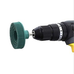 4 pcs Bristle Disc 2″ 50 Grit R-Type Abrasive Brush Coarse Bristle Disc Green