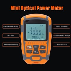 Optical Power Meter Optical Fiber Cable Tester Multimeter Tool with LED Light
