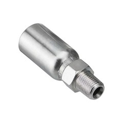 12 PCS 3/8″ I.D. Hose x 1/4″ NPTF Male Hydraulic Hose End Crimp Fittings