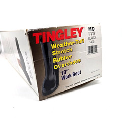 Tingley Weather Tuff Stretch Rubber Black 1400 Overshoes Medium 8-9.5