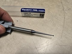 Harvey Tool 24862-C6 Center Cut Tapered Reach Miniature End Mill, 0.062 in Dia C