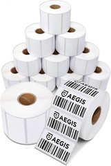 Direct Thermal Labels for Barcodes – 2.25″ x 1.25″ – 12 Rolls, 1000 Labels/Roll