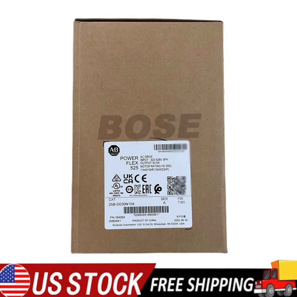 Allen-Bradley 25B-D030N104 PowerFlex 525 15kW 20Hp AC Drive US Free Tax