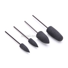 Dental Silicone Resin Base Acrylic Polishing Bur Drill Alloy Diamond Polisher