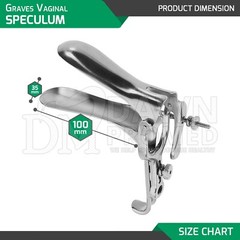 Graves Vaginal Speculum Medium OB/GYN Pelvic Examination Surgical Inst German Gr