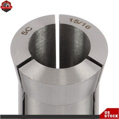 5 Pcs Collet Block Set & 1/8 – 1″ Precision 15 Piece 5C Fractional Collet Set