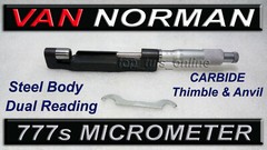 L.S STARRETT HEAD USA VAN NORMAN BORING BAR MICROMETER 777S 2.600 – 5.300 RANGE