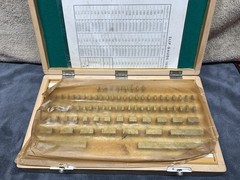 (NOS) 81 Piece Grade B Gage Block Set #516-904X Poland year 1979