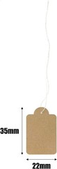 Kraft Price Tags 200pc Blank Writable Strung Labels Small Jewelry Clothing Craft