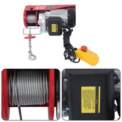 PA400 880lbs Mini Electric Hoist 328ft/100m Wireless Remote Control 110V 980W