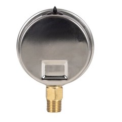 Liquid Pressure Gauge,2-1/2″ dial,0-100 psi ( single scale) ,1/4 NPT lower mount