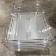 CAMBRO 1/1 GN POLYCARBONATE HOTEL PAN, 6″ DEEP, 5pkCLEAR 16CW-135