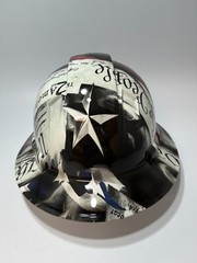 New Full Brim Hard Hat Custom Hydro Dipped WE THE PEOPLE LOUD AND PROUD