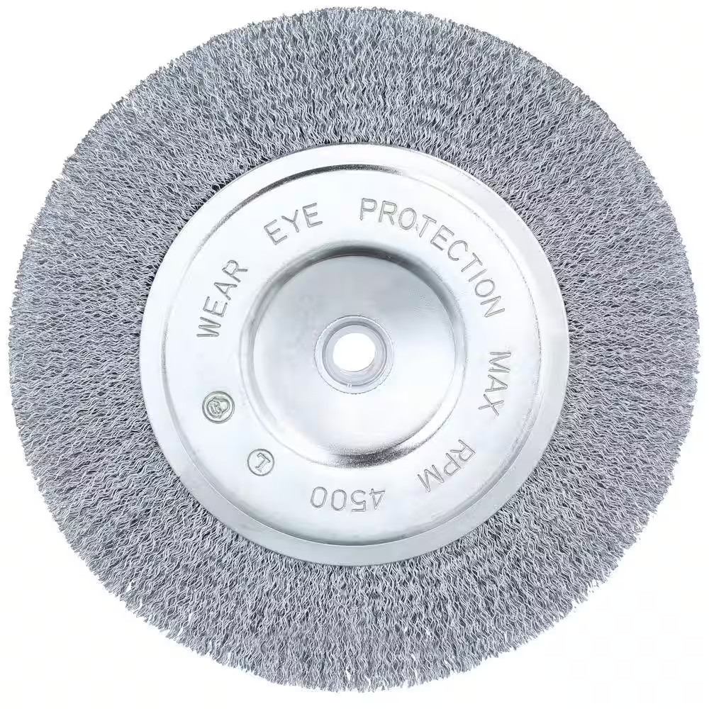 Wire Wheel Brush 8 Inch Coarse Bench Grinder Metal Polishing Tool Accessory NEW