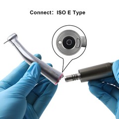 Dental LED 1:5 increasing fiber optic Handpiece Contra Angle slow speed