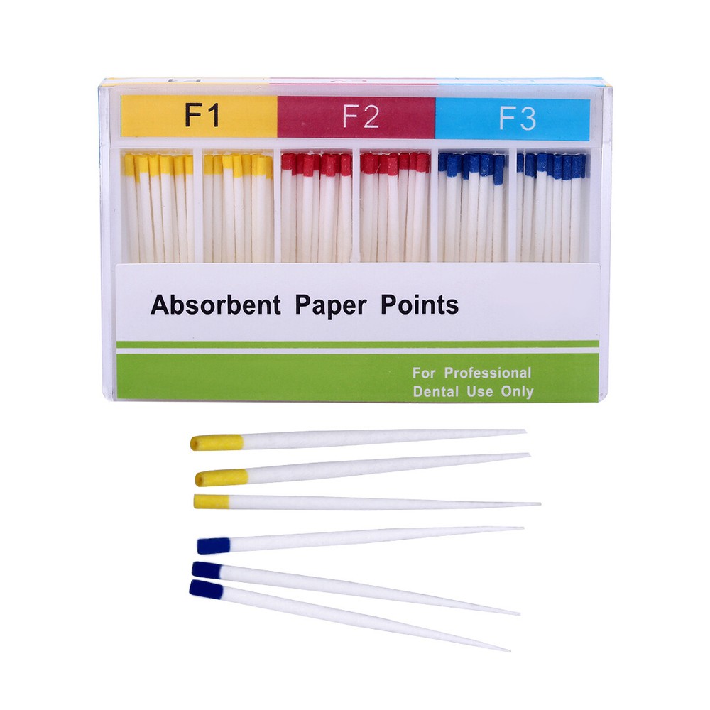 100pcs/Kit Dental Endodontic Absorbent Paper Points F1 F2 F3