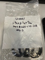 U25-1.75-31B US-90URE-1.750×2.250×5/16 Polyurethane Hydraulic Seals Pack 3