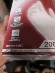 2 Pk HDX White Disposable Latex Cleaning Gloves (200 Ct One Size Fits Most)