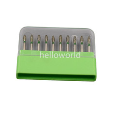 Dental Endo Diamond Burs FG Pointed Football 368/023C Coarse Grit High Speed