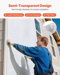 VEVOR 9 x 150 ft House Wrap 0.13 mm Thick Drop Cloth Vapor Barrier Covering