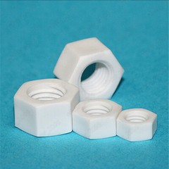 PTFE Plastic Hexagon Nuts Hex Nuts M4 M5 M6 M8 M10 M12 M14 M16 M18 M20 M22-M30