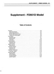 FD620D FD661D ENGINE SERVICE MANUAL FITS KAWASAKI V-TWIN 20HP + SUPPLEMENT FD661
