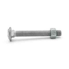 5/16″-18 x 7″ Hot Dipped Galvanized Carriage Bolt w/Nuts, Full Thread Qty 50