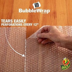 Duck 12 in. W X 60ft. L Bubble Wrap