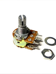 Potentiometer 50 + 50 kOhm linear 0.5W Pot 5% shaft OD 6mm OD 0.25 inch WL