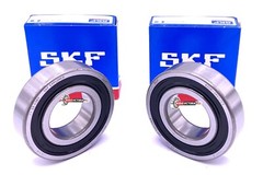 SKF 6206 2RS1 C3 Deep Groove Ball Bearing, Rubber Sealed (SET of 2) 2 30x62x16 m