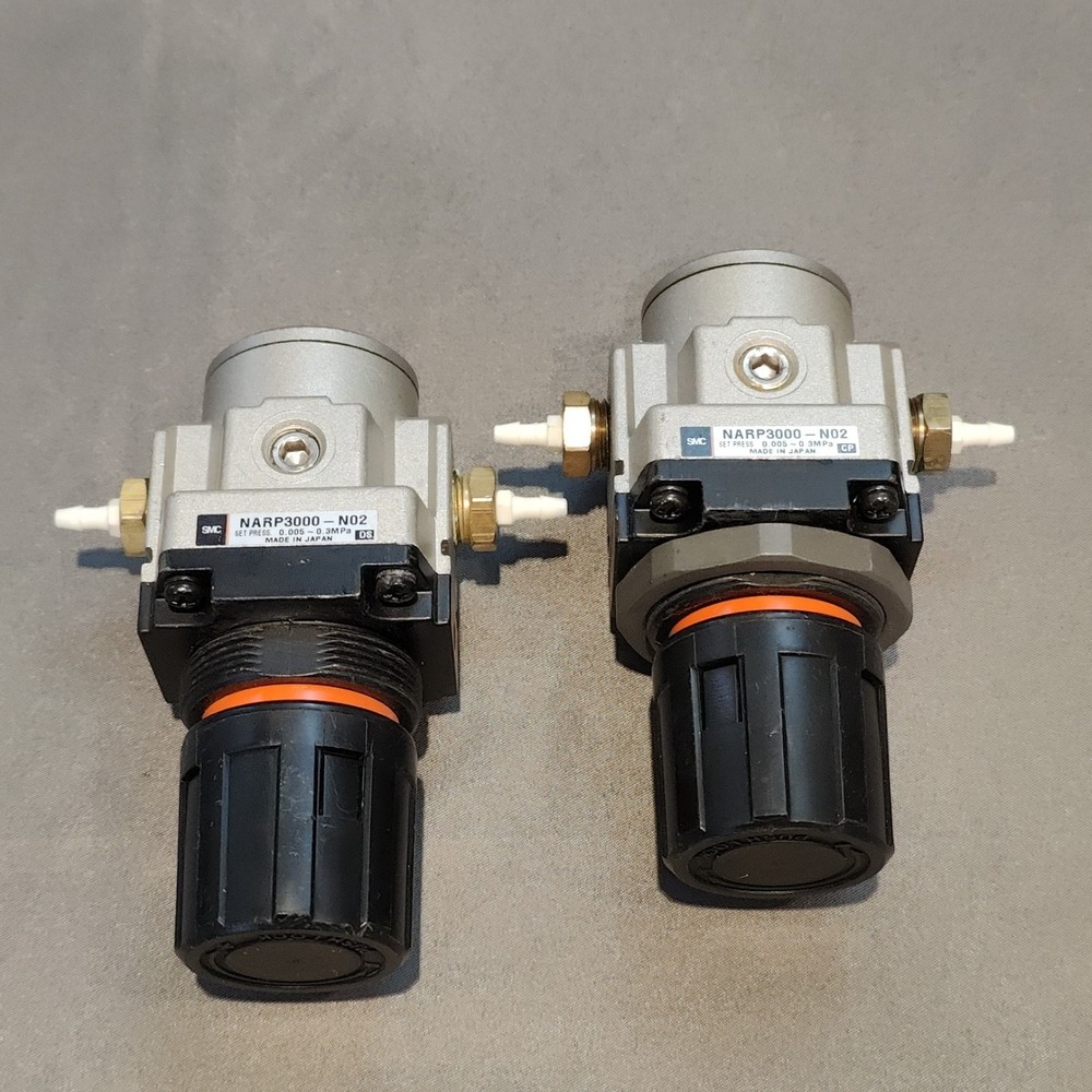 2pc SMC NARP3000-N02 Precision Regulator, 0.005-0.3 MPa Set Pressure, 1/4″ NPT